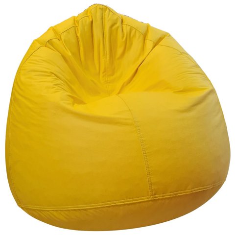 Puff Gota Mariju Amarelo - Já com Enchimento -  Conforto e Estilo para Sala, Quarto, Escritório, Gam