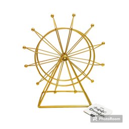 Roda Gigante Decorativa 29,5cm - Metal Dourado - 2