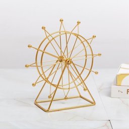 Roda Gigante Decorativa 29,5cm - Metal Dourado - 3