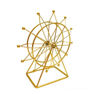 Roda Gigante Decorativa 29,5cm - Metal Dourado