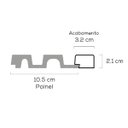 Ver imagem 2 de Acabamento Direito do Painel Ripado Canis Wide 32x21mm