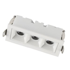 Spot Led Luz Pontual Arch Embutir 6w 2700k Branco/branco 24° 3 Focos Fixos Design Moderno Interno