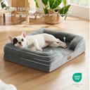 Ver imagem 4 de Bedsure Cama Ortopédica para Cães Médios M Cinza