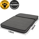 Ver imagem 3 de Puff Casal Multiuso 3 em 1 Portátil Colchonete de Espuma Bf Colchões