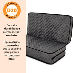 Puff Casal Multiuso 3 em 1 Portátil Colchonete de Espuma Bf Colchões - 4