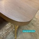 Ver imagem 4 de Conjunto Sala de Jantar Cosmos 4 Lugares Tampo em MDF Rosê 130cm Móveis Carraro