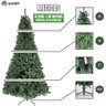 Árvore de Natal Pinheiro Luxo 1,50m 450 Galhos Tradicional Verde Premium Grande Cheia Luvinco - 3