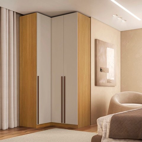 Módulo de Canto Reto 3 Portas 100% Mdf Altezza Trend