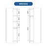 Guarda-roupa Modulado com Espelho 7 Peças Infinity - 15