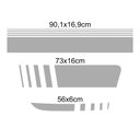 Ver imagem 2 de Faixa Palio Attractive 2012/2016 Adesivo Lateral e Traseiro Preto Teu Adesivo Kit Faixa Lateral F-10