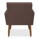 Ver imagem 3 de Kit 2 Poltronas Decorativa Nina Veludo Marrom