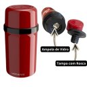 Ver imagem 3 de Garrafa Térmica para Chá Café Água Suco Escola - Fano 400ml:Azul Metalizado