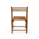 Ver imagem 5 de Cadeira Dobrável Retrátil Rústica em Madeira - Natural