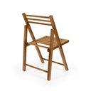 Ver imagem 6 de Cadeira Dobrável Retrátil Rústica em Madeira - Natural