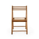 Ver imagem 4 de Cadeira Dobrável Retrátil Rústica em Madeira - Natural