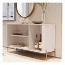 Ver imagem 1 de Buffet Tucupí Aparador Sala Off White Bronze JB Bechara