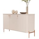 Ver imagem 3 de Buffet Tucupí Aparador Sala Off White Bronze JB Bechara
