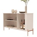 Ver imagem 4 de Buffet Tucupí Aparador Sala Off White Bronze JB Bechara
