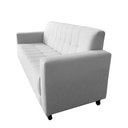 Ver imagem 2 de Sofá Jade 3 Lugares Suede Branco - Dominic Decor