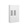 Guarda-Roupa com 3 Portas Vidro Jateado Tutti- Frutti 0054 - Branco - 1