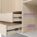Ver imagem 6 de Quarto Montessori Mini Cama Giulia Guarda-Roupa Curió 4 Portas Casatema MadeiraOriginals Natural/Bra