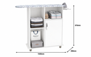 Ver imagem 5 de Tábua de Passar Roupa com Armário Organizador Espaçoso Branco 2 em 1 Tm