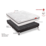 Conjunto Box Casal Molas Ensacadas Comfort 138x188x62 Reconflex - 5