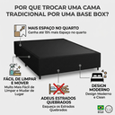 Ver imagem 5 de Base Cama Box Casal Reforçada 138x188x40cm Preto Madeira Maciça Eucalipto Suporta 120kg por Pessoa