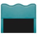 Ver imagem 6 de Cabeceira King Bari P02 195cm P/Cama Box Azul Turquesa