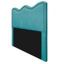Ver imagem 4 de Cabeceira King Bari P02 195cm P/Cama Box Azul Turquesa