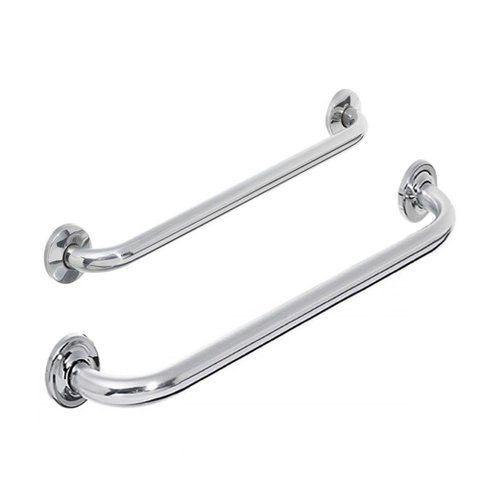 Alça Barra de Apoio Banheiro Inox Kit 2 Un 40cm e 60cm Idosos Cadeirantes Acessibilidade