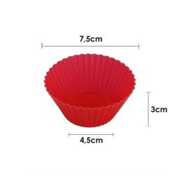 Formas Silicone Mini Cupcake Bolo Muffin Kit 12 Unidades - 2
