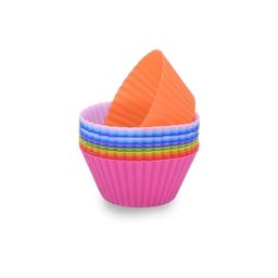 Formas Silicone Mini Cupcake Bolo Muffin Kit 12 Unidades - 1