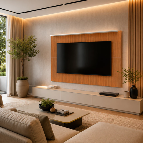 Painel para TV Nevada até 65 Polegadas Freijó/Off White - J Carvalho