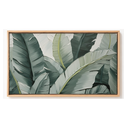 Ver imagem 2 de Quadro Decorativo N°139 70x40cm - Panorâmico Botânico - Folhas Bananeira Impasto - Rollflex