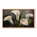 Ver imagem 2 de Quadro Decorativo N°151 85x50cm - Panorâmico Botânico - Copo de Leite Sombreado - Rollflex
