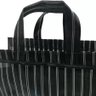 Sacola de Feira - Supermercado - Sacolas Retornáveis - Nylon - Grande - Panami - Preto e Branco - 4