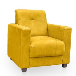 Poltrona Cadeira para Sala Confortável Reforçada Veneza Suede - 4