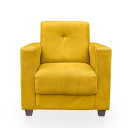 Poltrona Cadeira para Sala Confortável Reforçada Veneza Suede - 1
