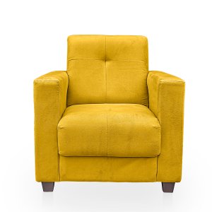Poltrona Cadeira para Sala Confortável Reforçada Veneza Suede