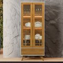 Ver imagem 3 de Cristaleira Adega Vitrum 2 Portas de Vidro Reflecta C/led Mavaular Cristaleira Adega Vitrum 2 Portas