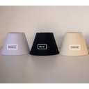 Ver imagem 2 de Luminária Arandela Tocheiro Prata Cúpula Marfim