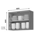 Ver imagem 3 de Armário Aéreo Cozinha Henn Venaly 2 Portas 80cm Cinamomo
