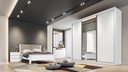 Ver imagem 1 de Guarda Roupa Casal com 1 Porta Espelhada 8 Gavetas - Diamond-branco - Móveis Novo Horizonte