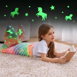 Cobertor Sereia Infantil Brilha Escuro Manta Saco de Dormir - 2
