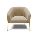 Ver imagem 5 de Cadeira Sala de Jantar Pé de Ferro Dourado Kit 2 Stella Suede D03 - D'Rossi