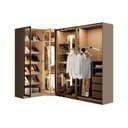 Ver mais imagens de Guarda-Roupa Planejado de 3 Peças com 5 Portas Reflectas Orion CabeCasa MadeiraOriginals Marrom