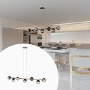 Ver imagem 1 de Pendente Luminaria Lustre de Teto Jabuticaba de 7 Globos Decoração Casa Cozinha Sala Escritório