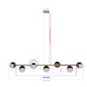 Ver imagem 5 de Pendente Luminaria Lustre de Teto Jabuticaba de 7 Globos Decoração Casa Cozinha Sala Escritório