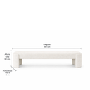 Ver imagem 4 de Recamier Luxo Decorativo Puff Fly 193cm Cama King Estofados:off White